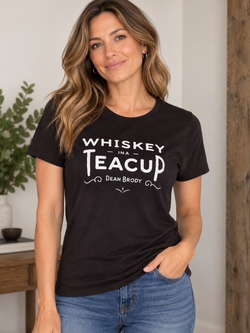 Black Dean Brody Graphic Tee with White Text
